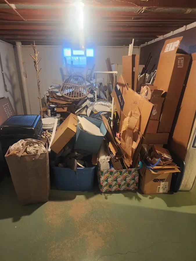 Roll-off dumpster container at job site for Concrete Dumpster Rental in Atlantic City